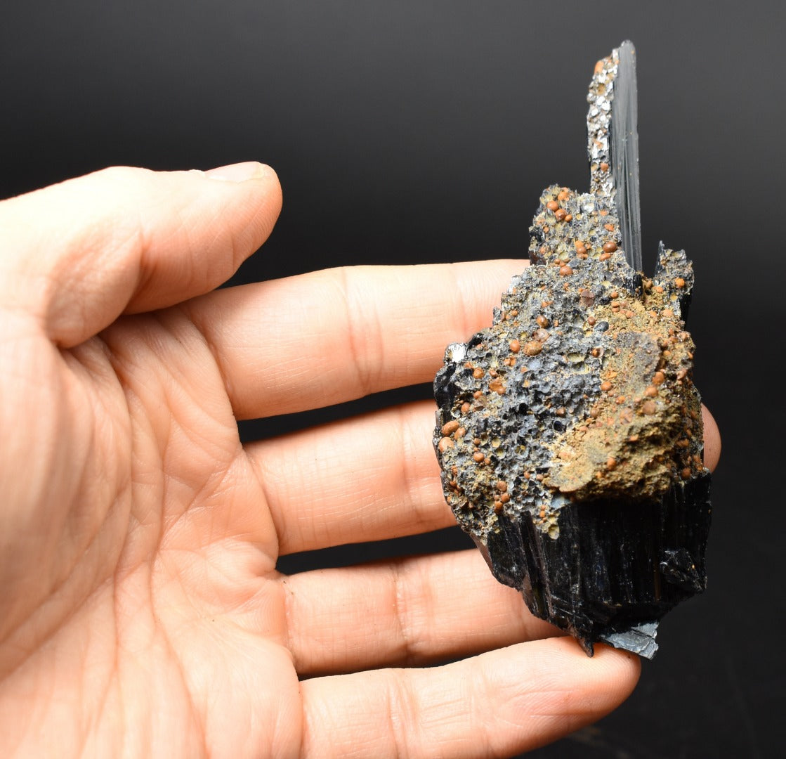 Rare Vivianite Crystal from Brazil - Deep Blue-Green Prismatic Blades, Brazilian Vivianite Specimen, Collector Mineral - 57g - #10