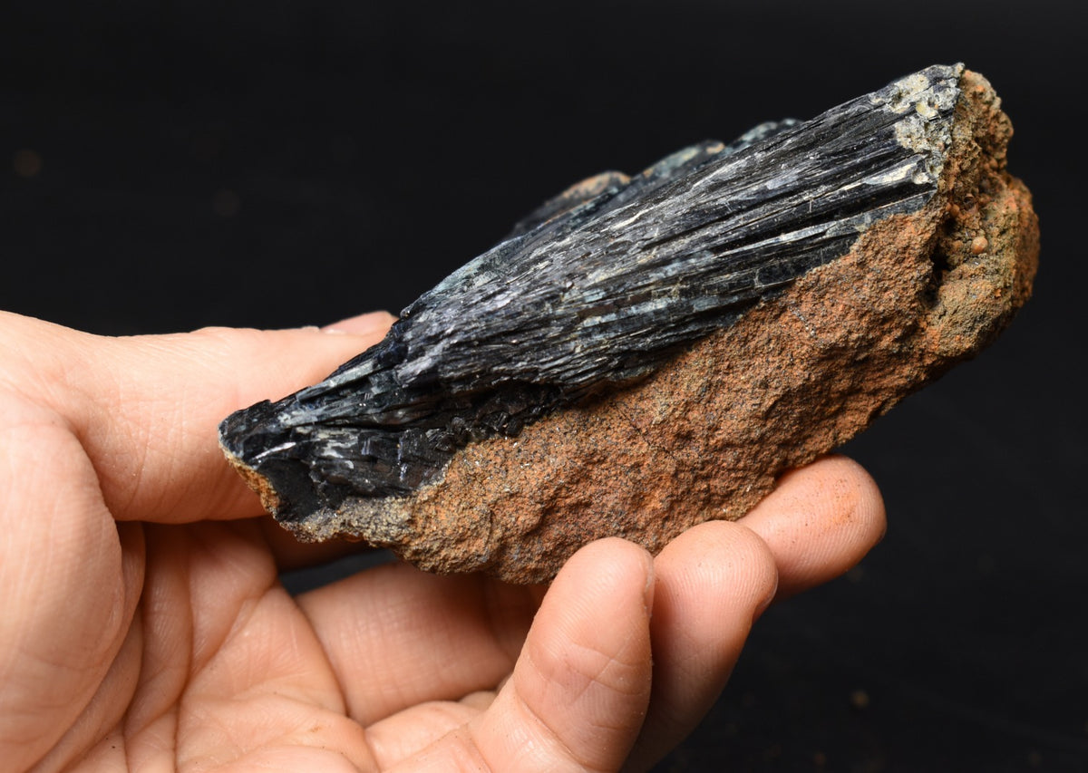 Large Rare Vivianite Crystal from Brazil - Deep Blue-Green Prismatic Blades, Brazilian Vivianite Specimen, Collector Mineral - 116g - #12