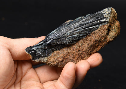Large Rare Vivianite Crystal from Brazil - Deep Blue-Green Prismatic Blades, Brazilian Vivianite Specimen, Collector Mineral - 116g - #12