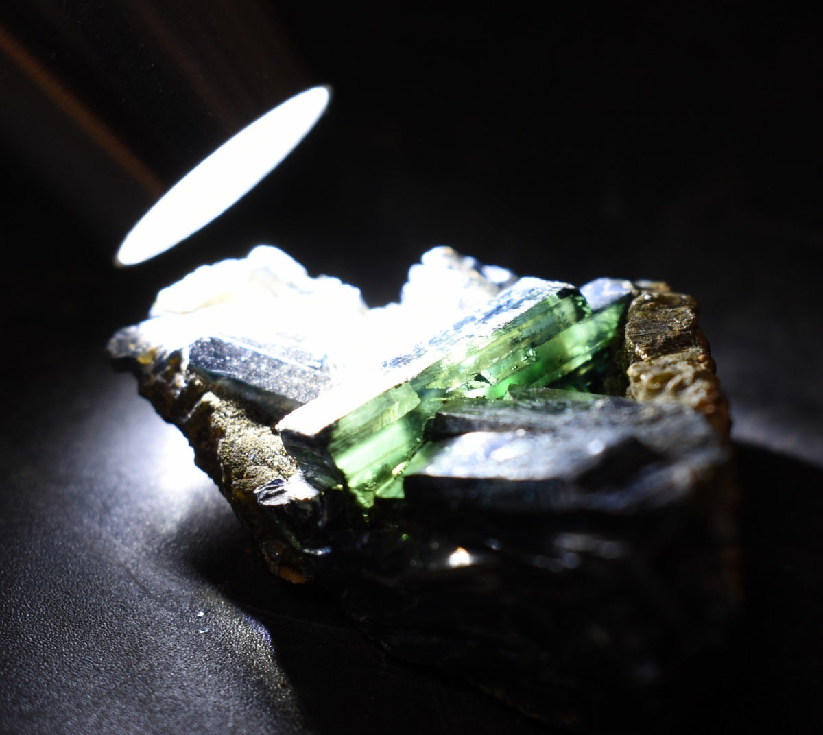 Rare Vivianite Crystal from Brazil - Deep Blue-Green Prismatic Blades, Brazilian Vivianite Specimen, Collector Mineral - 25g - #13