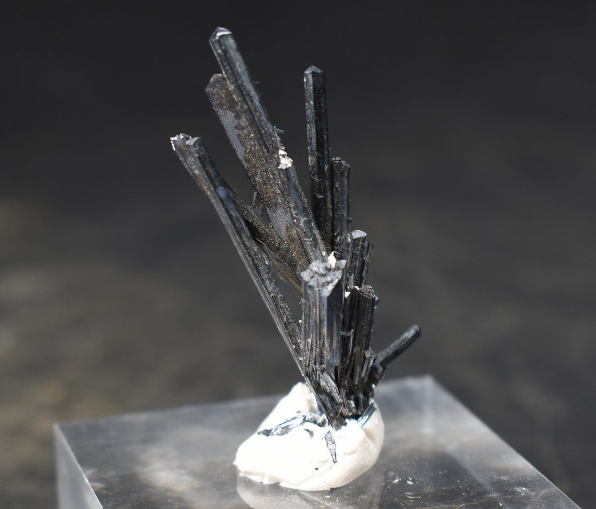 High-Grade Stibnite Crystal Cluster, Xikuangshan Mine, China | Metallic Acicular Stibnite Specimen, 4 grams, ST4