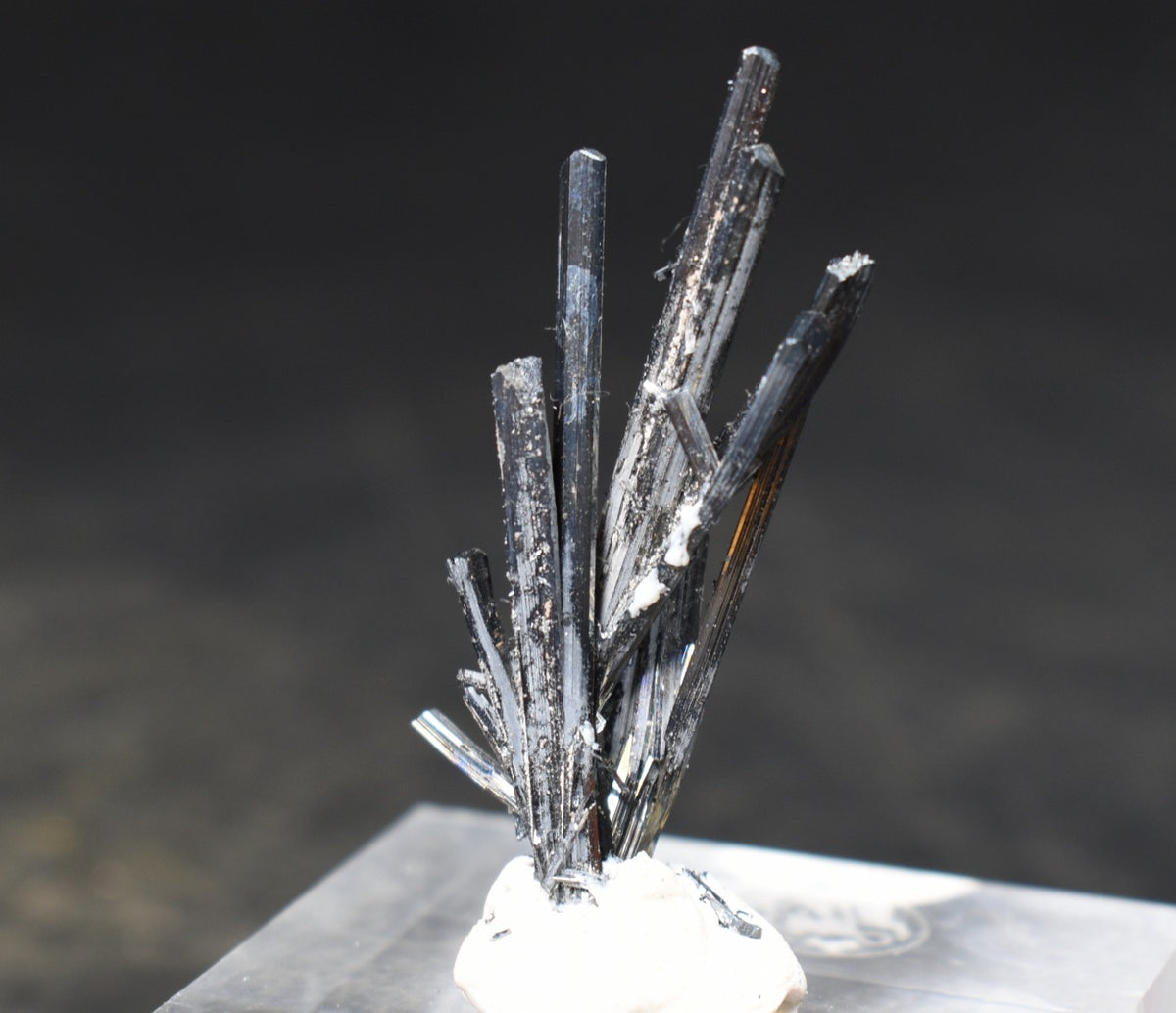 High-Grade Stibnite Crystal Cluster, Xikuangshan Mine, China | Metallic Acicular Stibnite Specimen, 4 grams, ST4