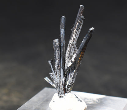 High-Grade Stibnite Crystal Cluster, Xikuangshan Mine, China | Metallic Acicular Stibnite Specimen, 4 grams, ST4