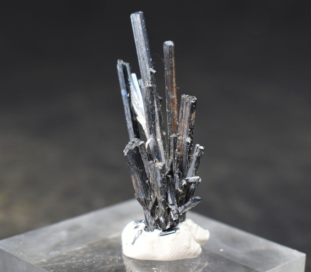 High-Grade Stibnite Crystal Cluster, Xikuangshan Mine, China | Metallic Acicular Stibnite Specimen, 4 grams, ST4