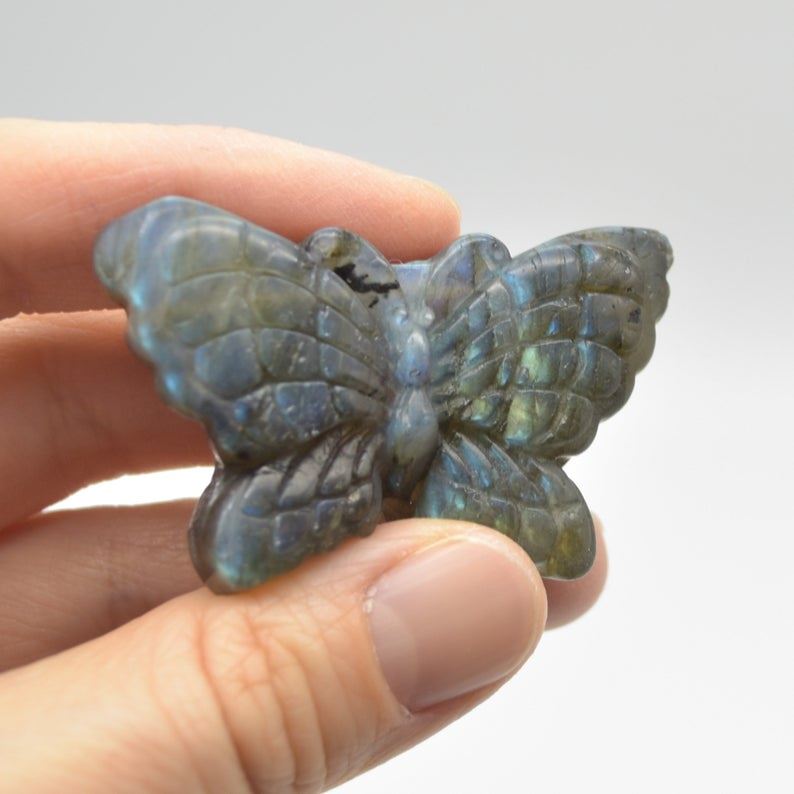 Labradorite Butterfly - 27 grams - 5cm x 3cm x 1cm