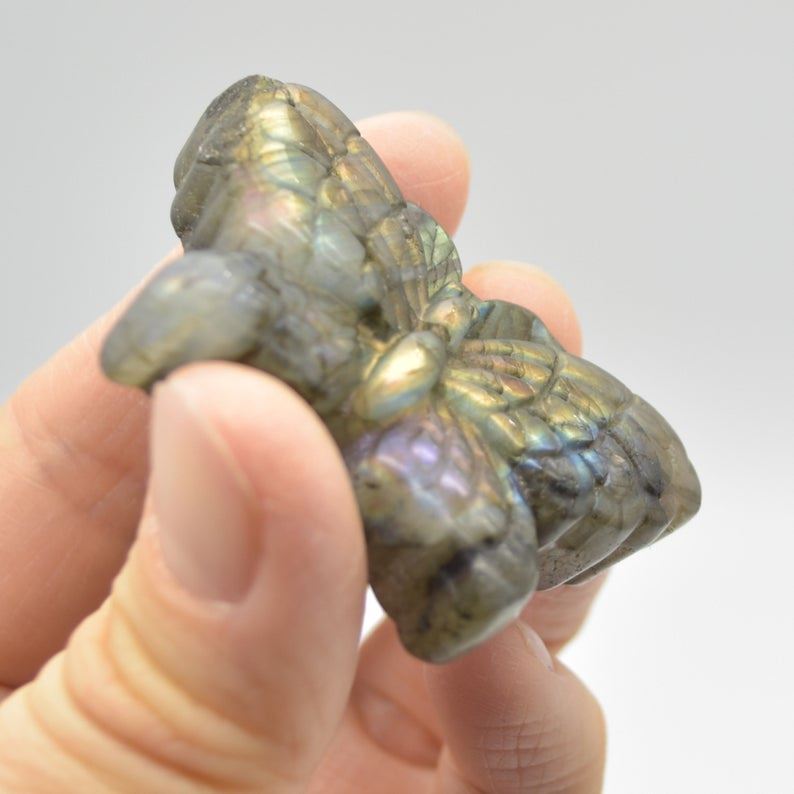 Labradorite Butterfly - 28 grams - 4.3cm x 3cm x 1cm