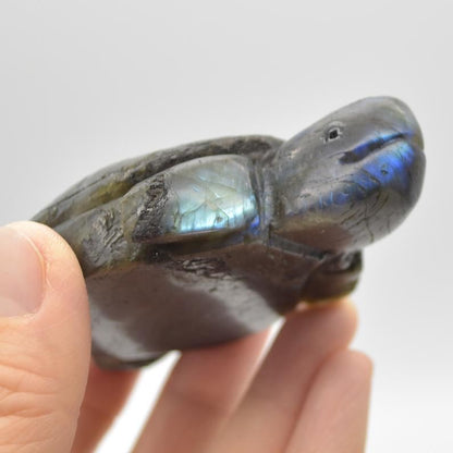 Labradorite Turtle - 9cm x 5.5cm x 2.5cm - 146 grams