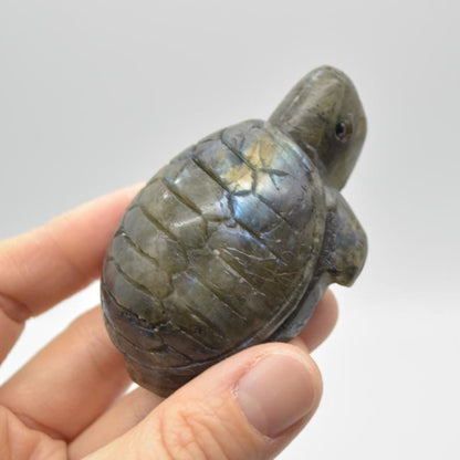 Labradorite Turtle - 7cm x 4.5cm x 2.5cm - 105 grams