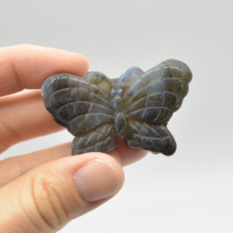 Labradorite Butterfly - 25 grams - 4.7cm x 3cm x 1cm