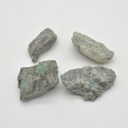Raw Emerald Specimen Rocks - 4 Count - lot 08