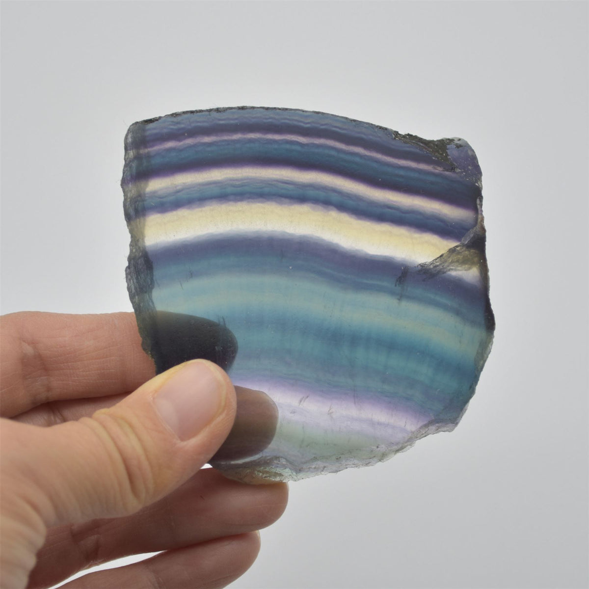 Rainbow Fluorite Crystal Slice / Slab - 150g - 1 Count