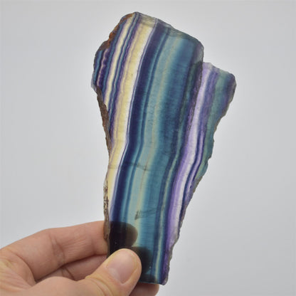 Rainbow Fluorite Crystal Slice / Slab - 150g - 1 Count