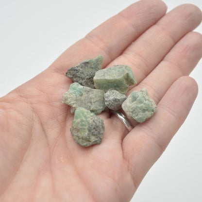 Raw Emerald Specimen Rocks - 6 Count - lot 07