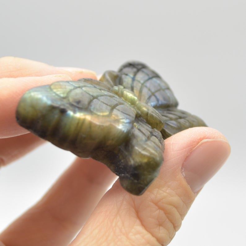 Labradorite Butterfly - 28 grams - 5cm x 3cm x 1cm