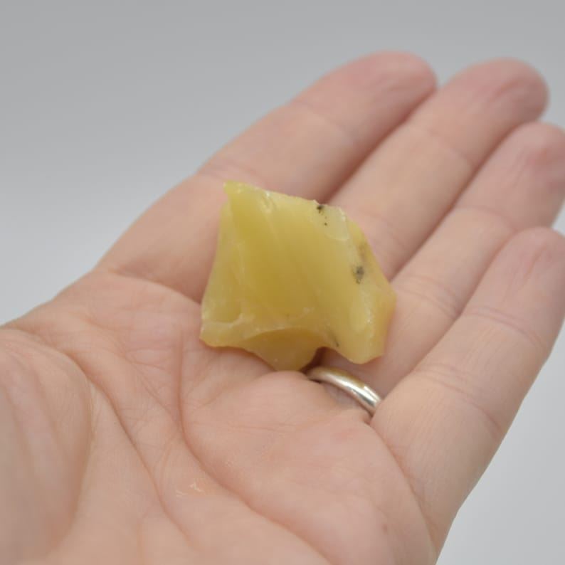 Raw Turkish Yellow Opal Specimen Rock - 11 grams