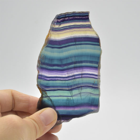 Rainbow Fluorite Crystal Slice / Slab - 150g - 1 Count