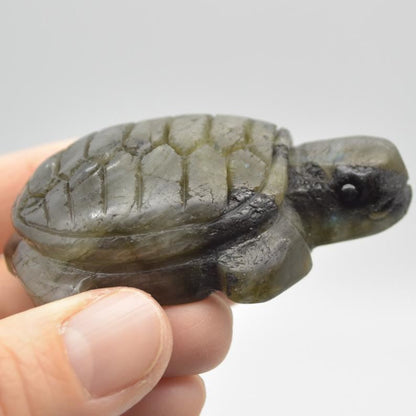 Labradorite Turtle - 6.5cm x 4cm x 2.5cm - 81 grams