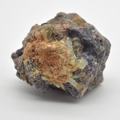 Raw Aquamarine in Fluorite Specimen Rock - 214 grams