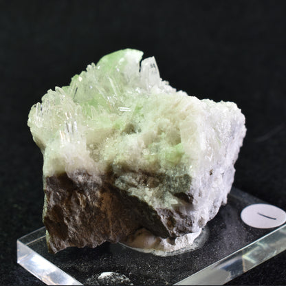 Raw Augelite with Clear Quartz on Matrix Crystal Rare Specimen from Peru - 47 grams - #01