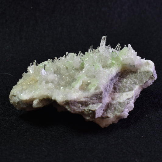 Raw Augelite with Clear Quartz on Matrix Crystal Rare Specimen from Peru - 58 grams - #03