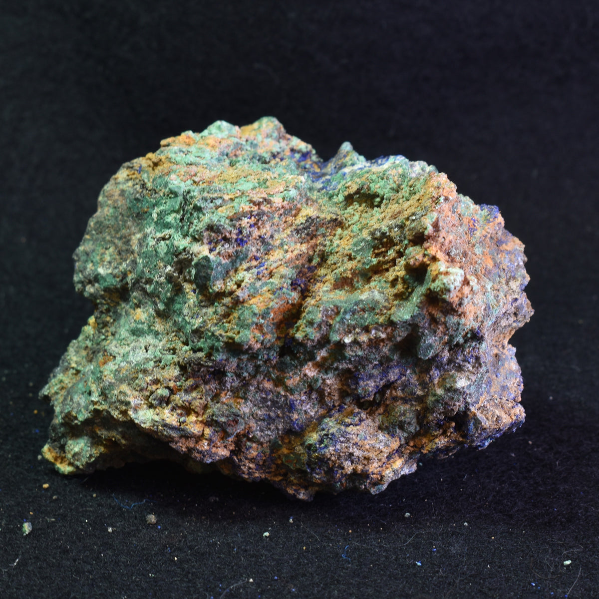 Raw Azurite Malachite Crystal Cluster Specimen from Mexico - 353 grams #04