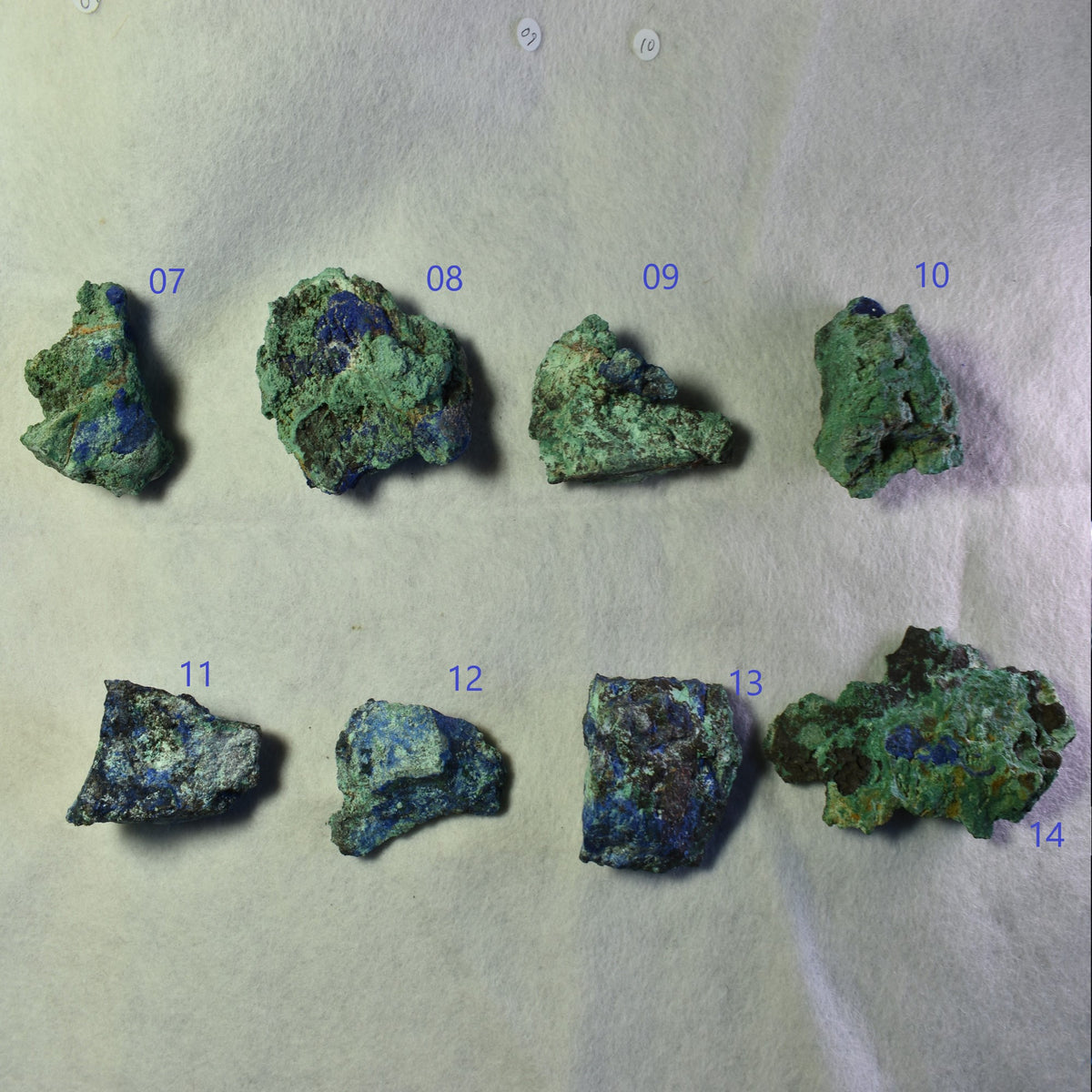 Raw Azurite Malachite Crystal Cluster Specimen from Mexico - 8 Options