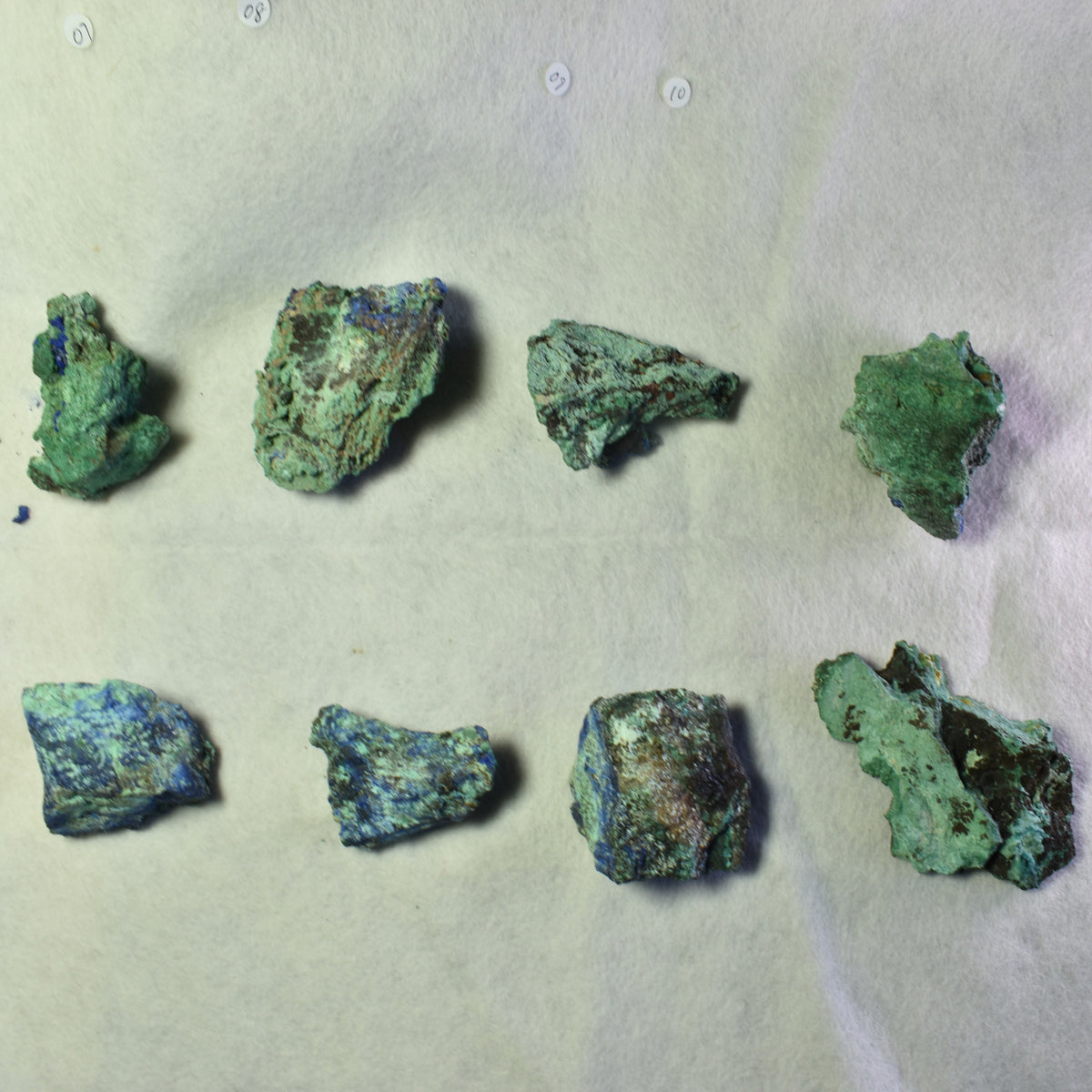 Raw Azurite Malachite Crystal Cluster Specimen from Mexico - 8 Options