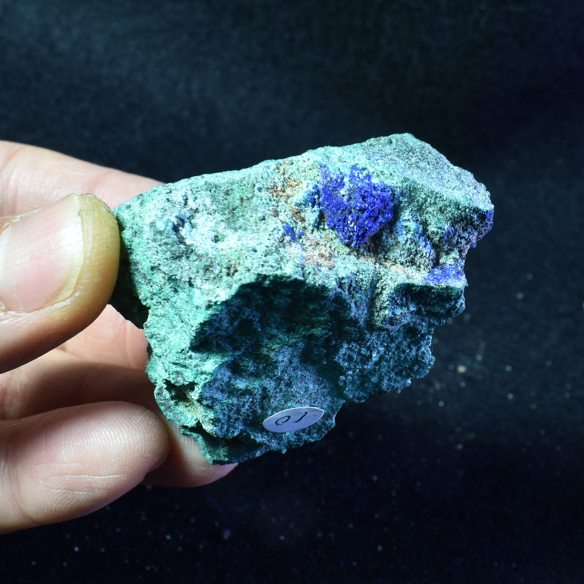 Raw Azurite Malachite Crystal Cluster Specimen from Mexico - 8 Options