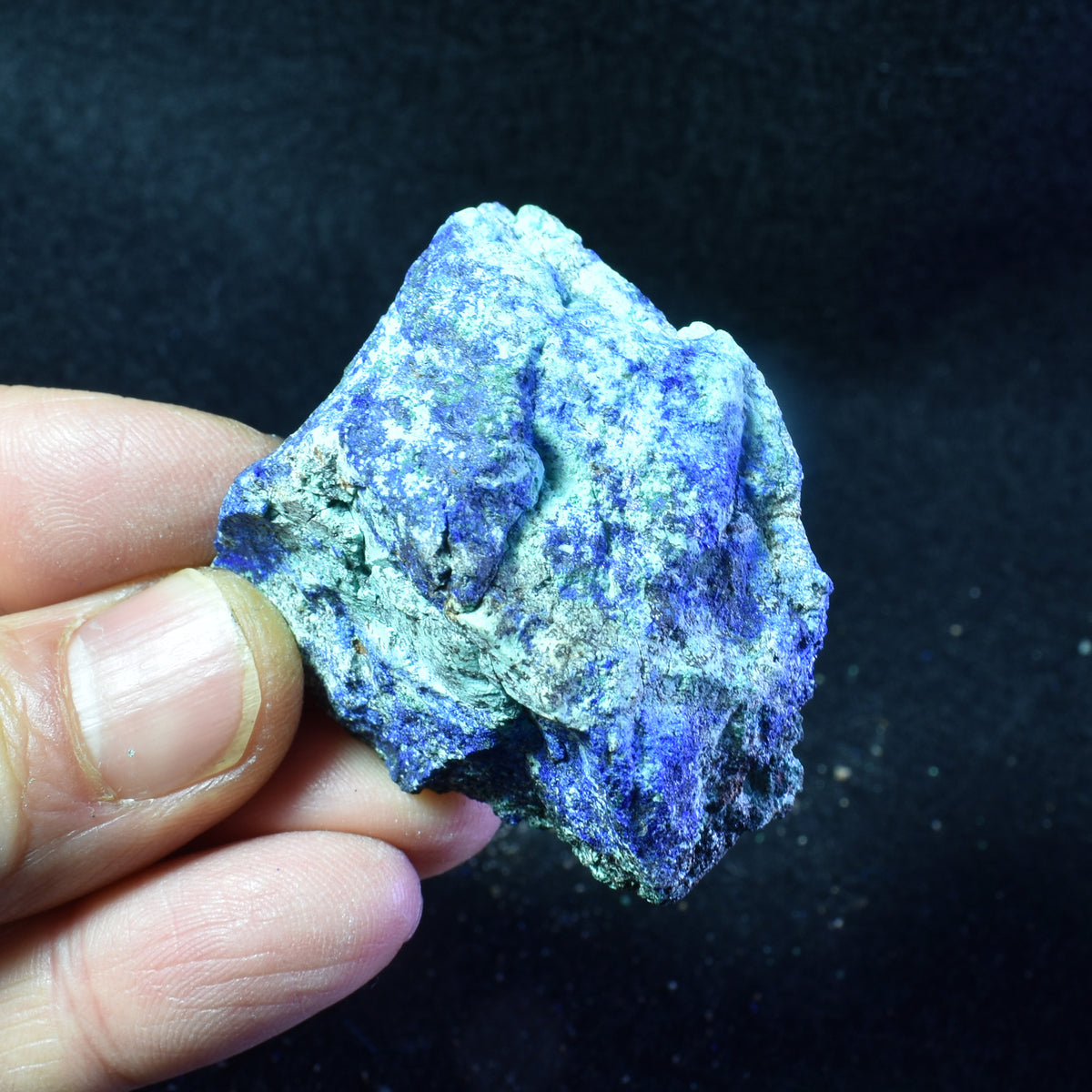 Raw Azurite Malachite Crystal Cluster Specimen from Mexico - 8 Options