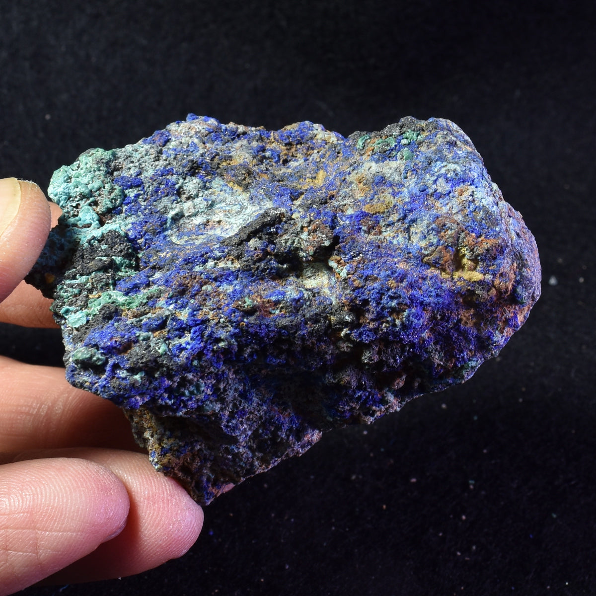 Raw Azurite Malachite Crystal Cluster Specimen from Mexico - 8 Options - Lot 2