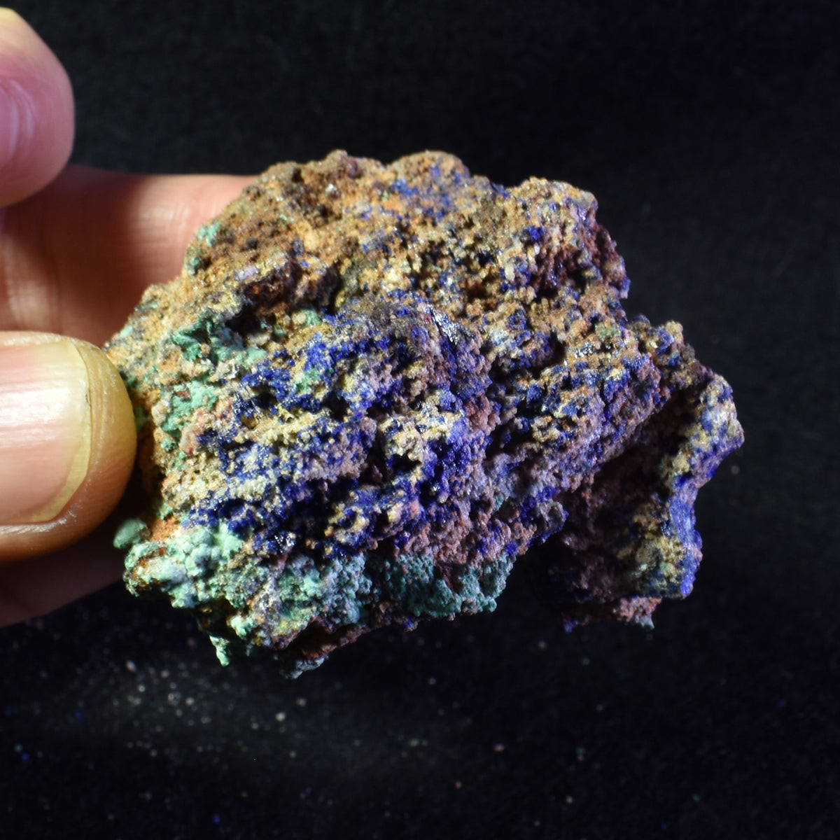 Raw Azurite Malachite Crystal Cluster Specimen from Mexico - 8 Options - Lot 2