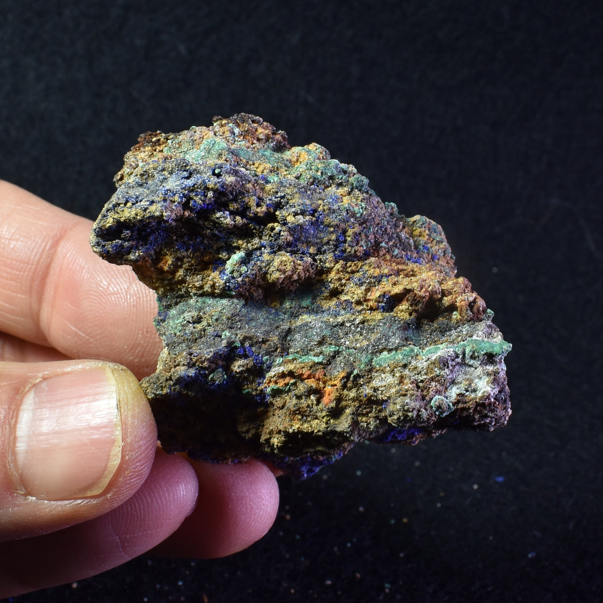 Raw Azurite Malachite Crystal Cluster Specimen from Mexico - 8 Options - Lot 2