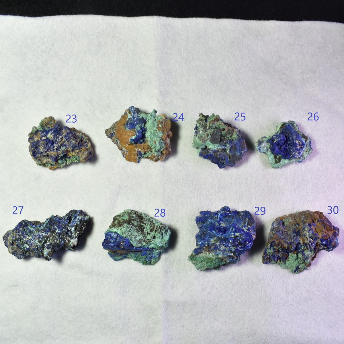 Raw Azurite Malachite Crystal Cluster Specimen from Mexico - 8 Options - Lot 3