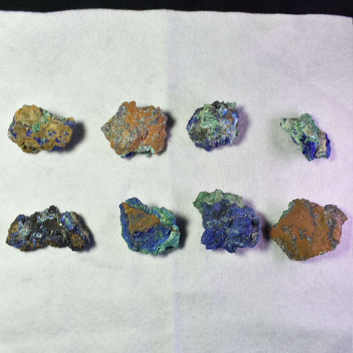 Raw Azurite Malachite Crystal Cluster Specimen from Mexico - 8 Options - Lot 3
