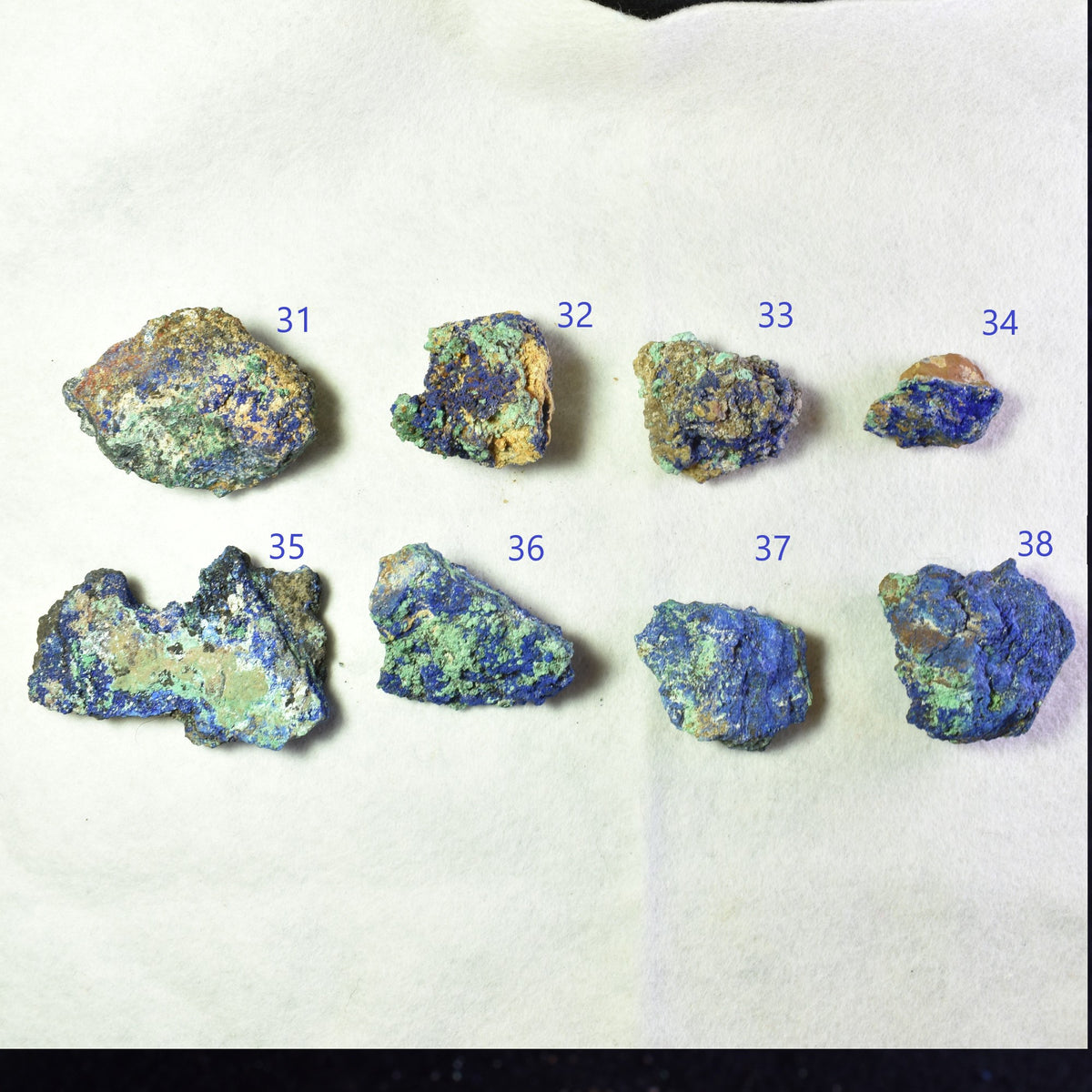 Raw Azurite Malachite Crystal Cluster Specimen from Mexico - 8 Options - Lot 4