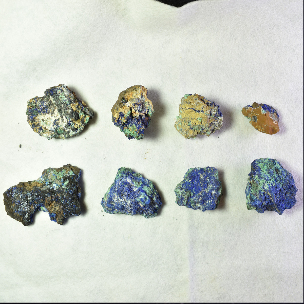 Raw Azurite Malachite Crystal Cluster Specimen from Mexico - 8 Options - Lot 4