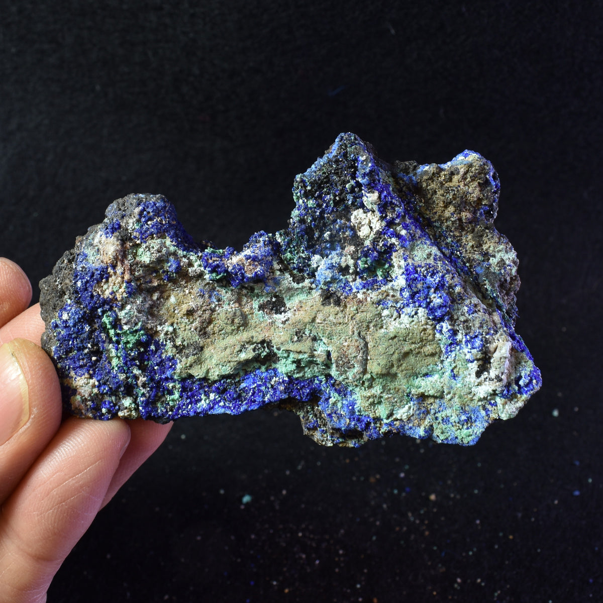 Raw Azurite Malachite Crystal Cluster Specimen from Mexico - 8 Options - Lot 4