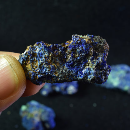 Raw Azurite Malachite Crystal Cluster Specimens from Mexico - 4 Count - 50 grams