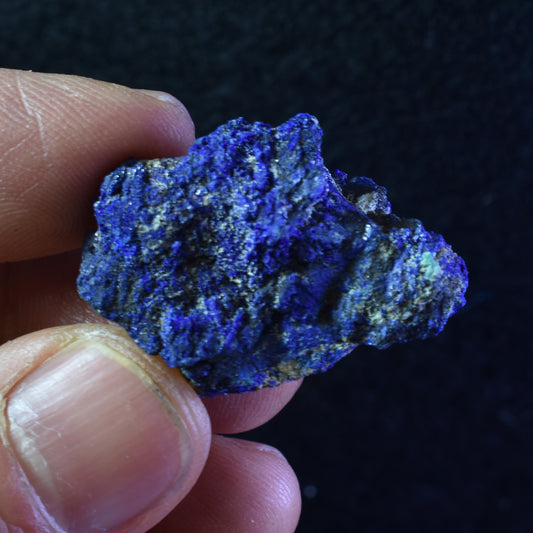 Raw Azurite Malachite Crystal Cluster Specimens from Mexico - 4 Count - 19 grams