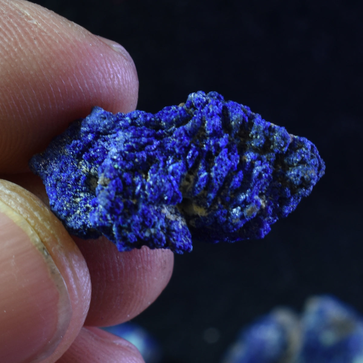 Raw Azurite Malachite Crystal Cluster Specimens from Mexico - 4 Count - 19 grams