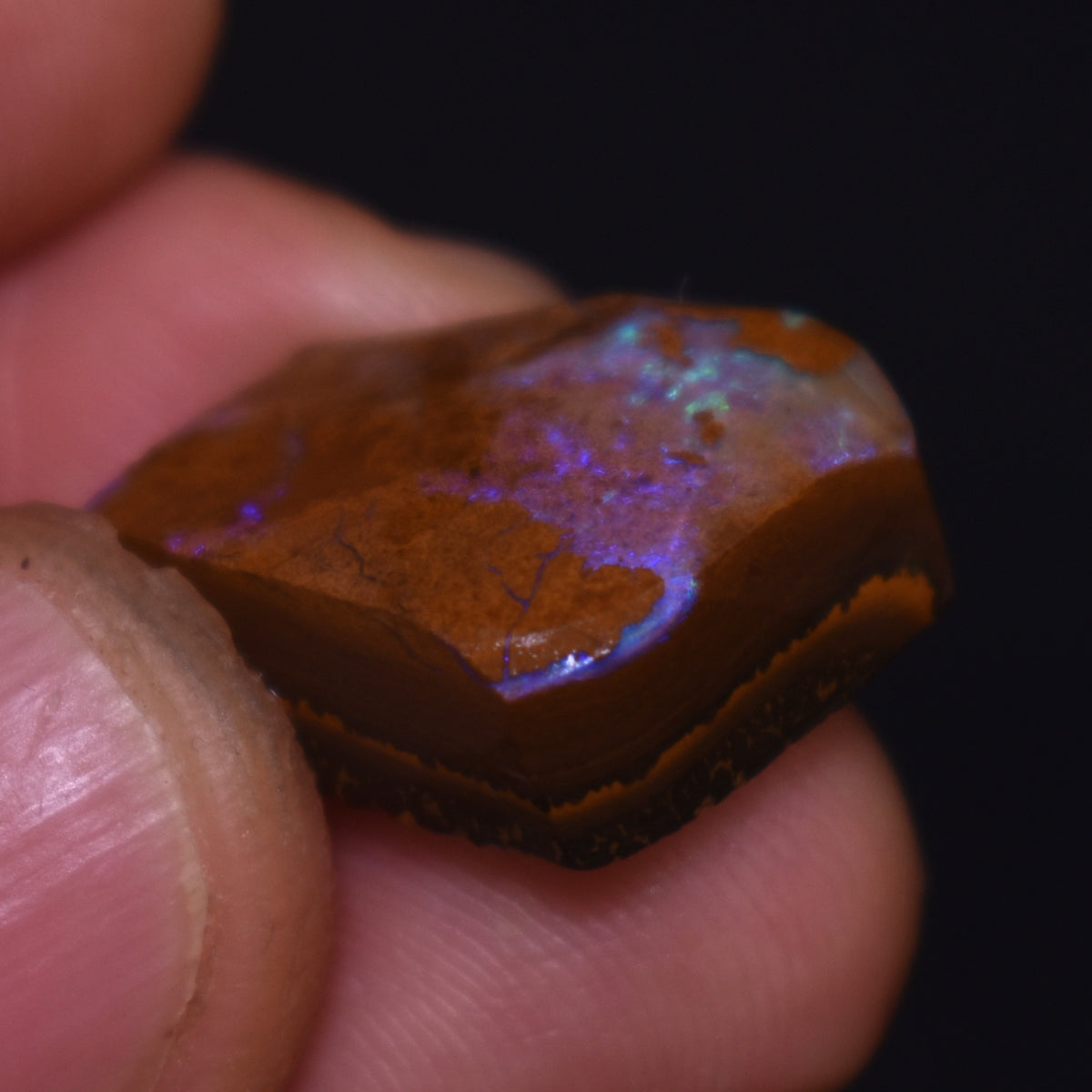 Australian Rough Boulder Opal, Raw Matrix Specimen - 19.25ct weight #26