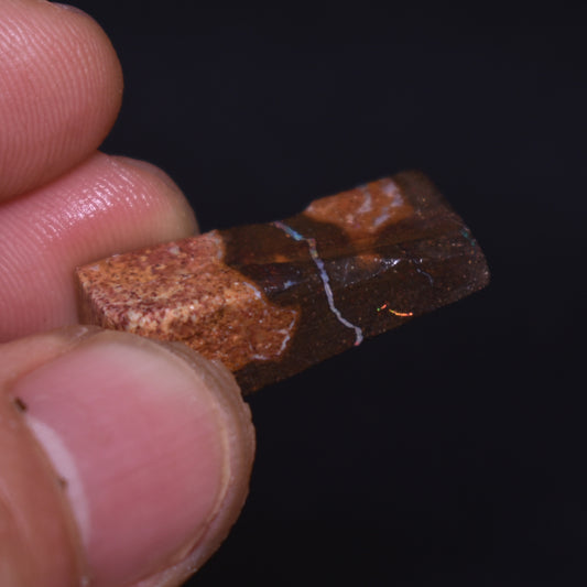 Australian Rough Boulder Opal, Raw Matrix Specimen - 19.2ct weight #35