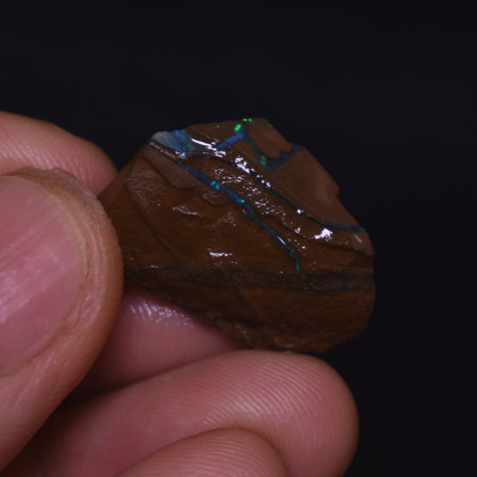 Australian Rough Boulder Opal, Raw Matrix Specimen - 18ct weight #38