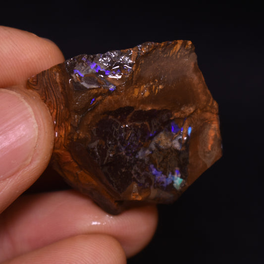 Australian Rough Boulder Opal, Raw Matrix Specimen – 124ct weight #58