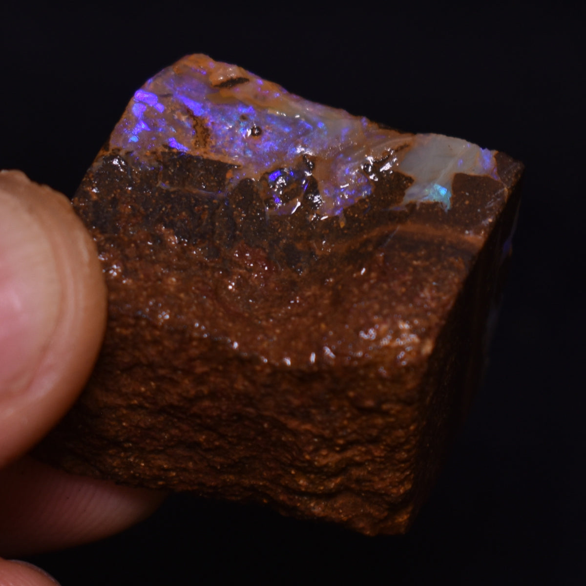 Australian Rough Boulder Opal, Raw Matrix Specimen – 127ct weight #67