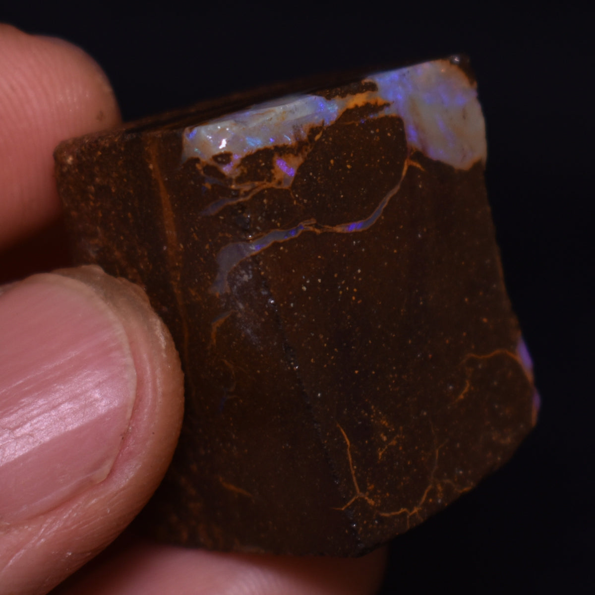 Australian Rough Boulder Opal, Raw Matrix Specimen – 127ct weight #67
