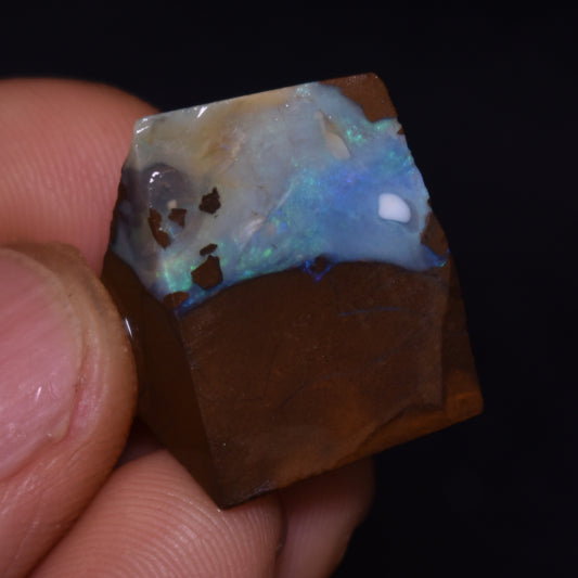Australian Rough Boulder Opal, Raw Matrix Specimen – 41ct weight #74