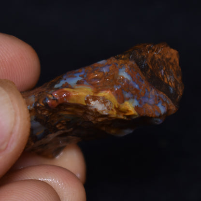 Australian Rough Boulder Opal, Raw Matrix Specimen – 53ct weight #76