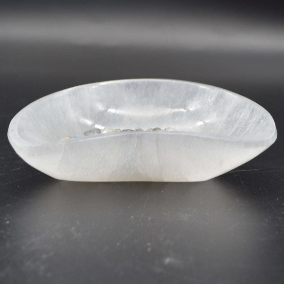 Selenite Moon Charging Bowl - 10cm - 1 Count