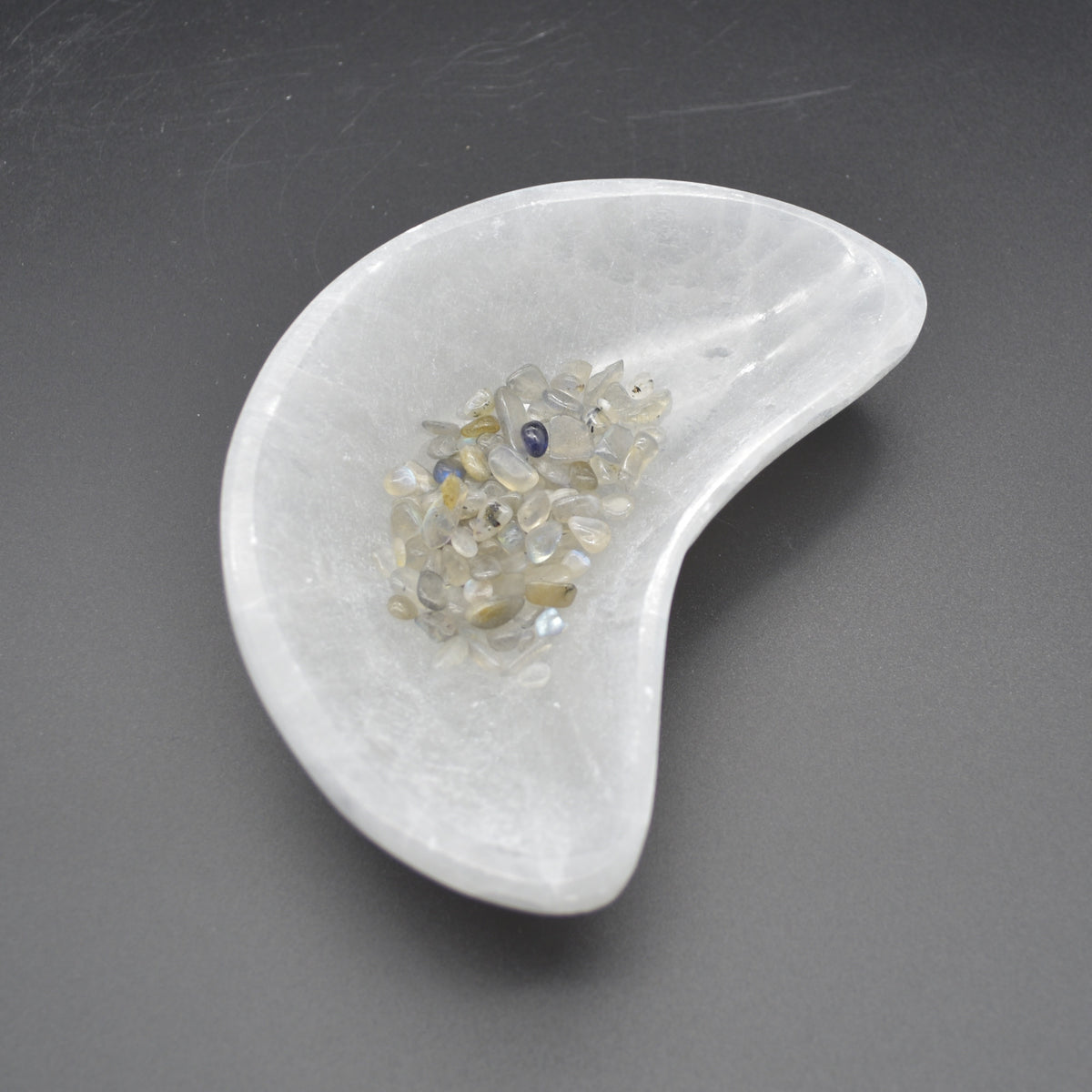 Selenite Moon Charging Bowl - 14.5cm - 1 Count